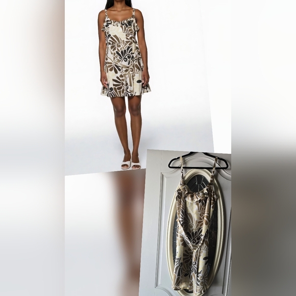 NWT Tommy Bahama 100% Silk Olive Green “Fountainebleau” Midi Dress Size L - Picture 1 of 10